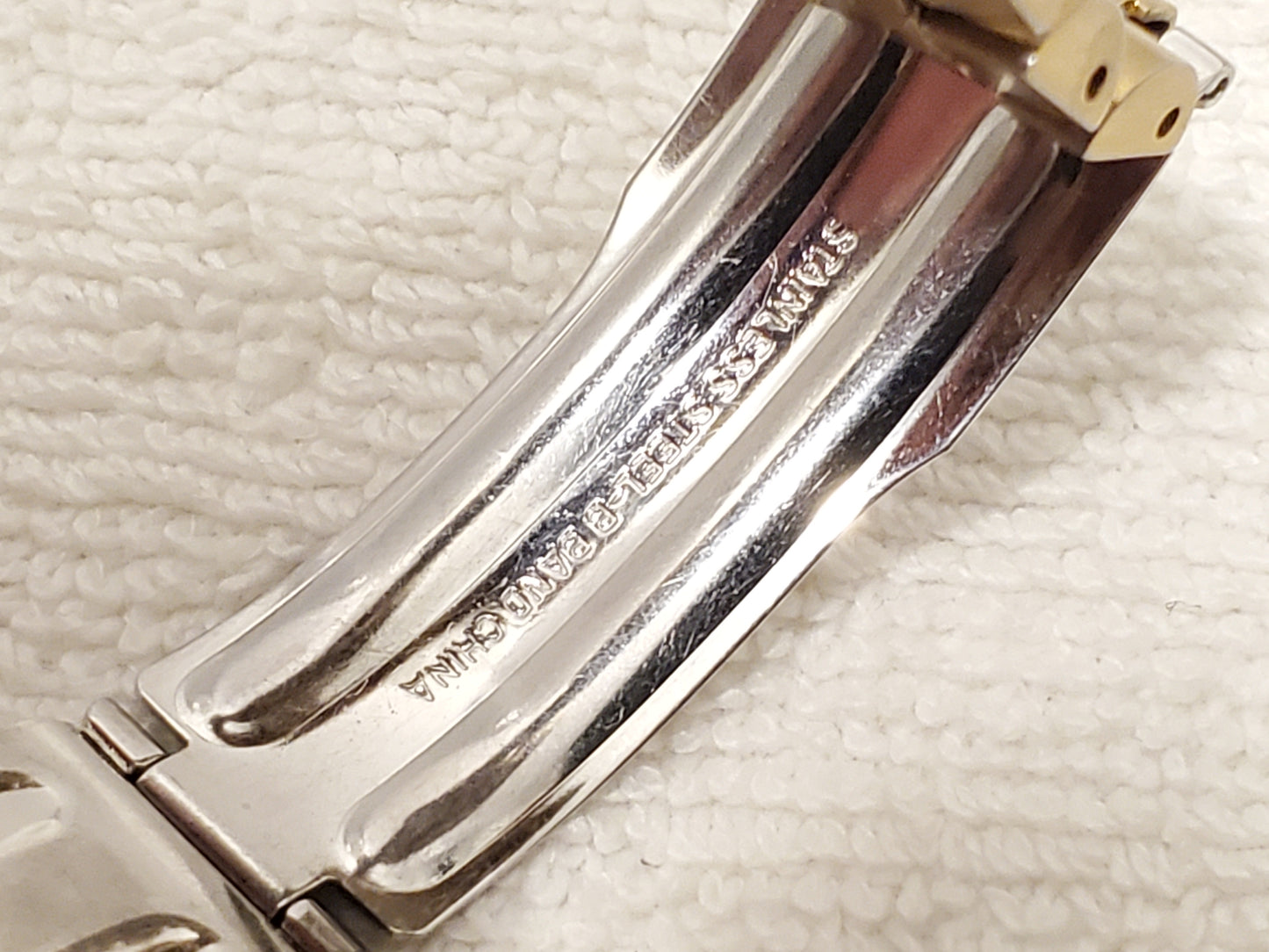 Vintage Seiko Presidential Men's Day Date Gold Tone Watch Black Dial One Jewel