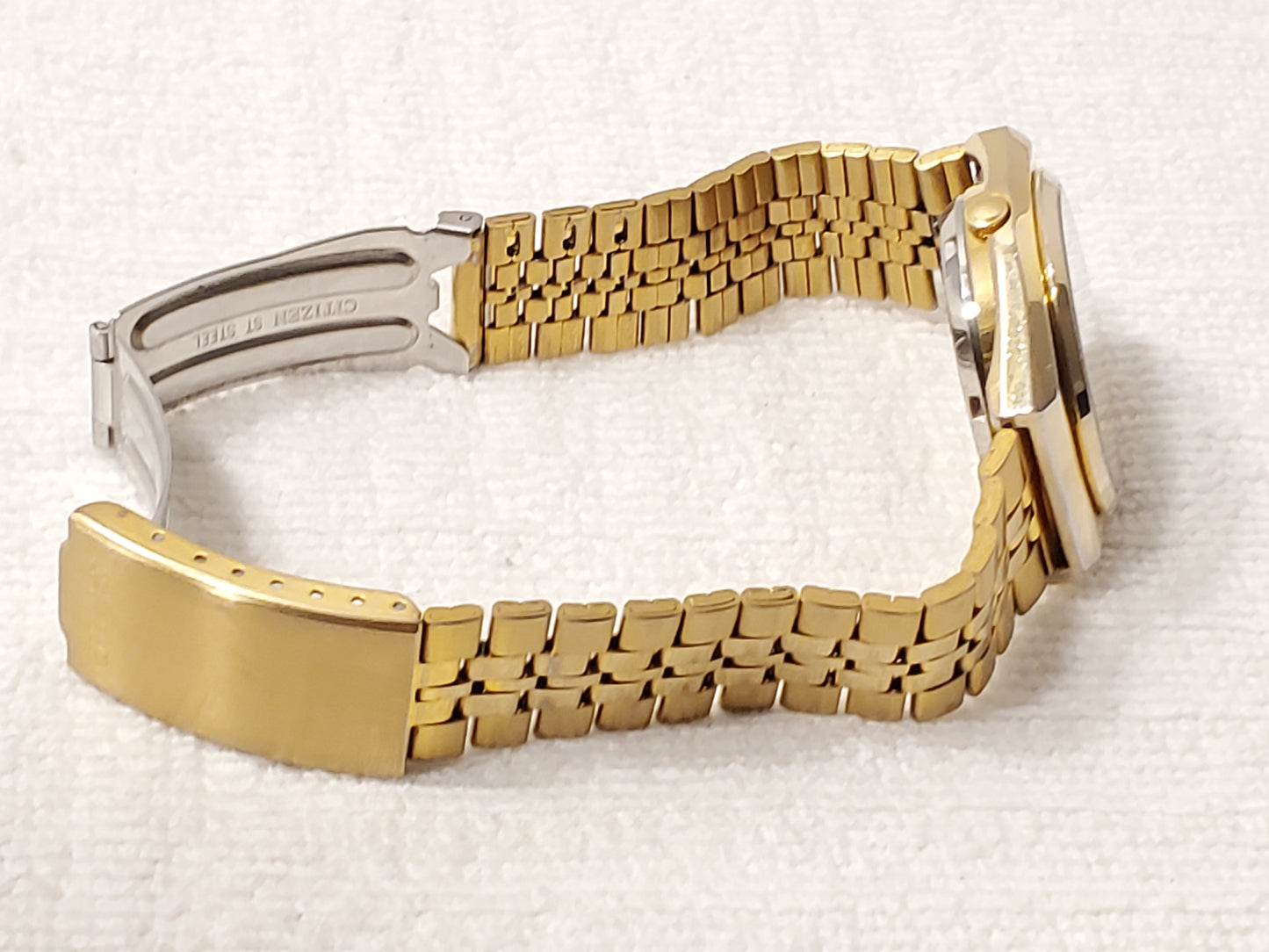 Vintage Citizen Automatic Twenty One Jewels Men's Gold Plated Watch Day Date