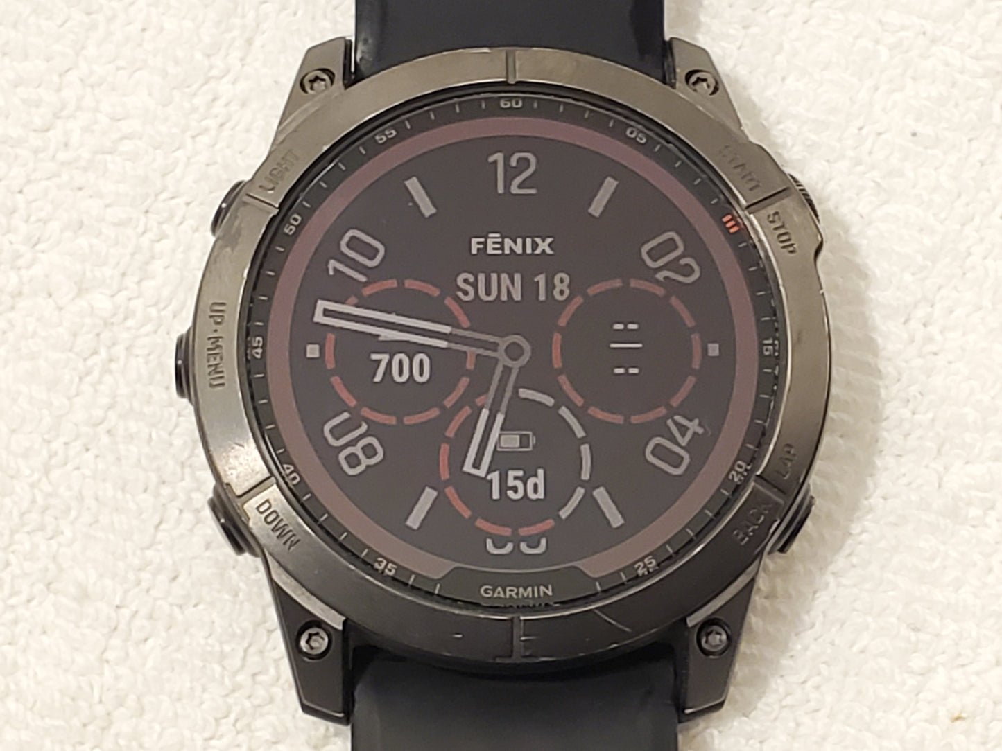 Garmin Fenix 7X Sapphire Solar Titanium Premium Multisport GPS Men's Watch Black