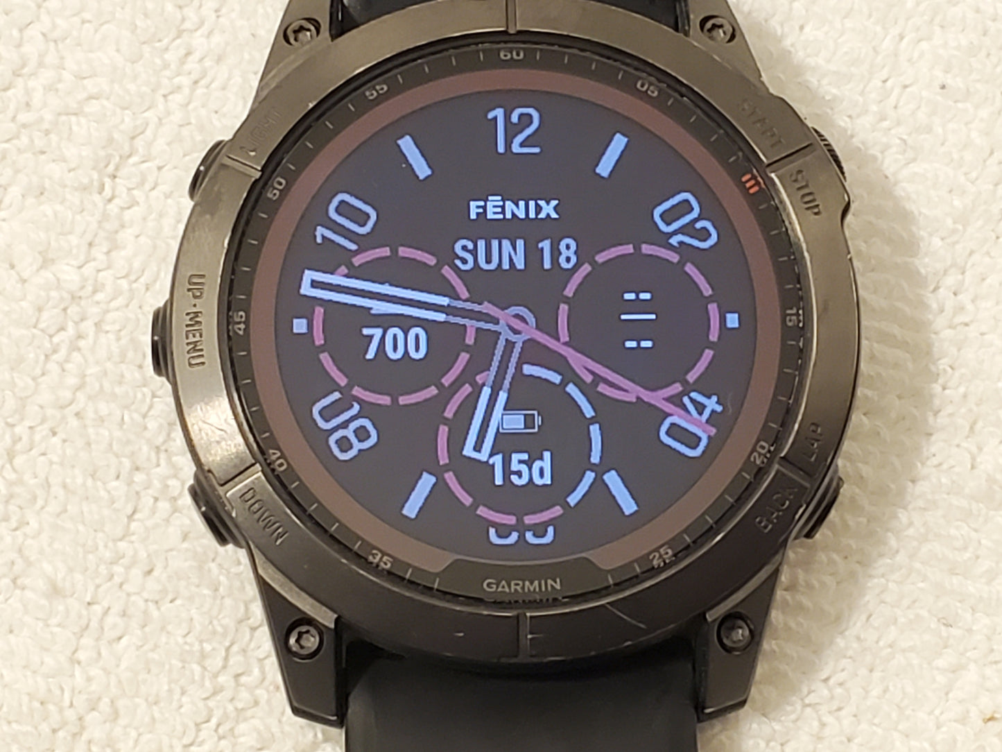 Garmin Fenix 7X Sapphire Solar Titanium Premium Multisport GPS Men's Watch Black