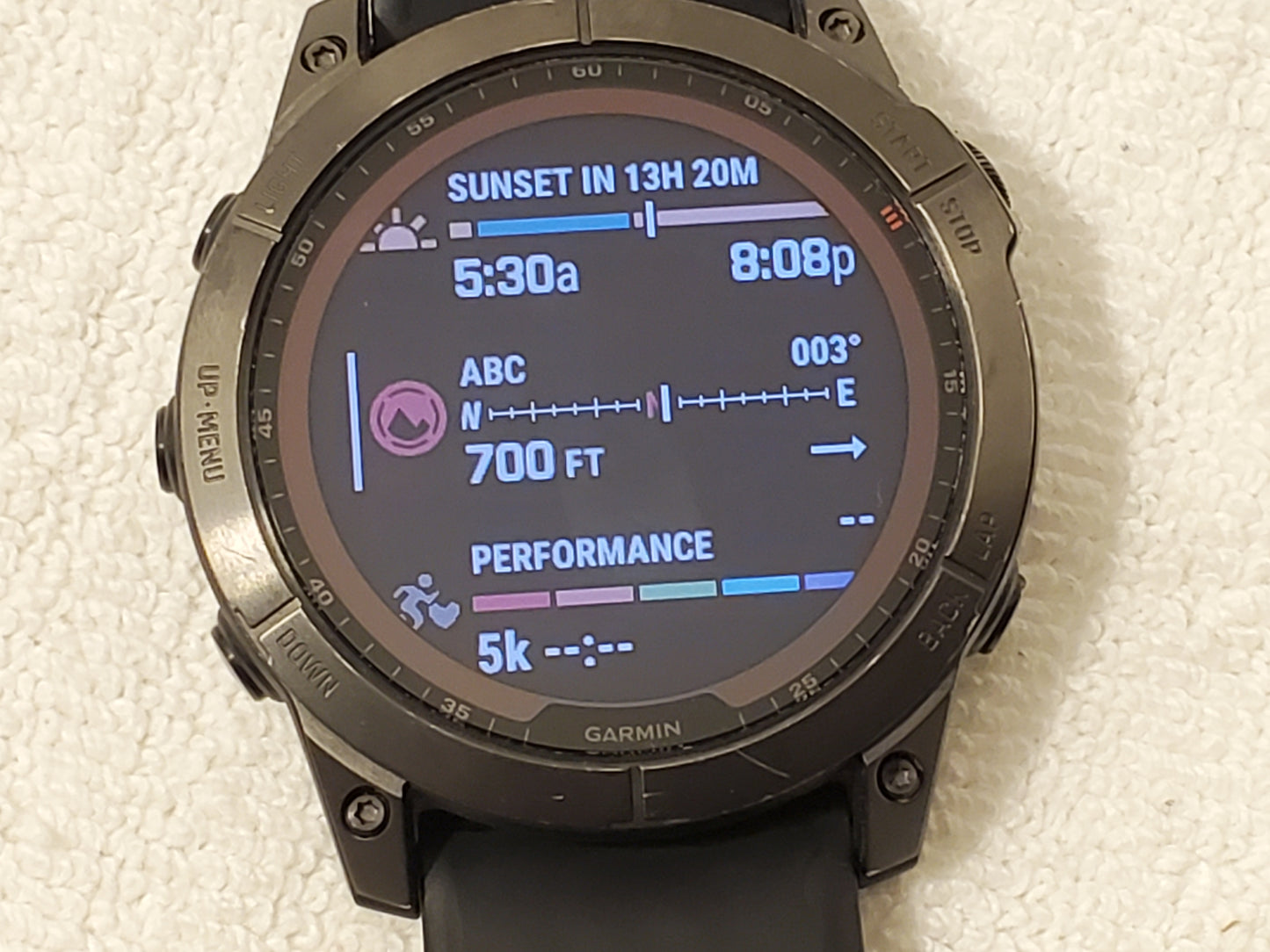 Garmin Fenix 7X Sapphire Solar Titanium Premium Multisport GPS Men's Watch Black