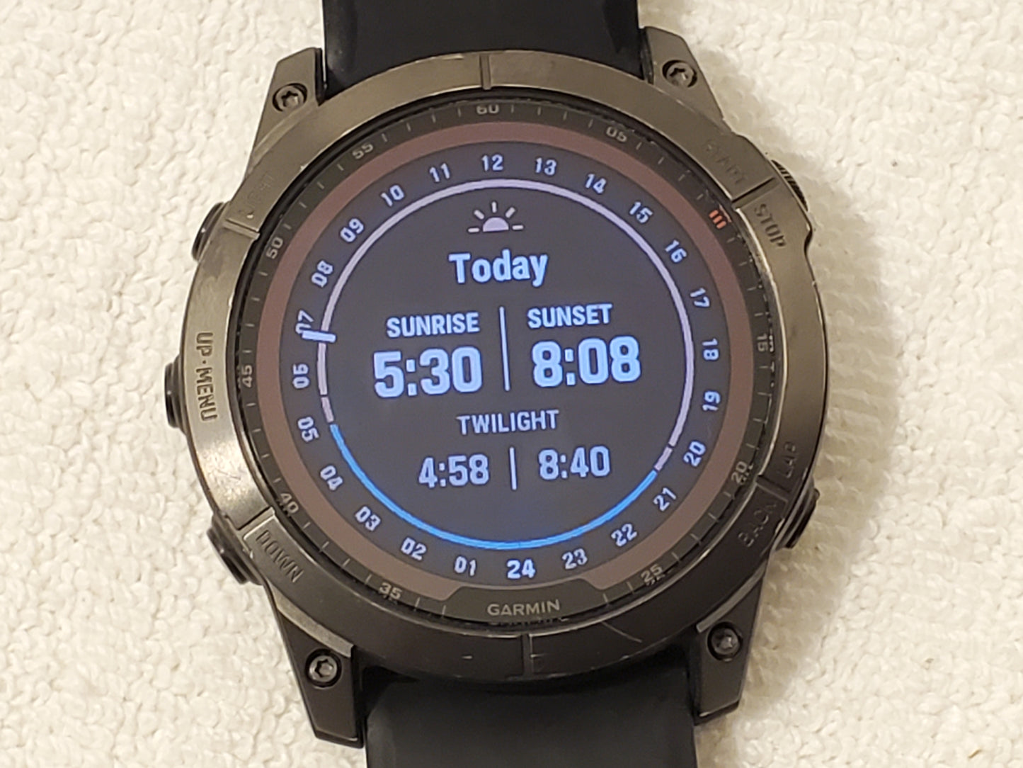 Garmin Fenix 7X Sapphire Solar Titanium Premium Multisport GPS Men's Watch Black