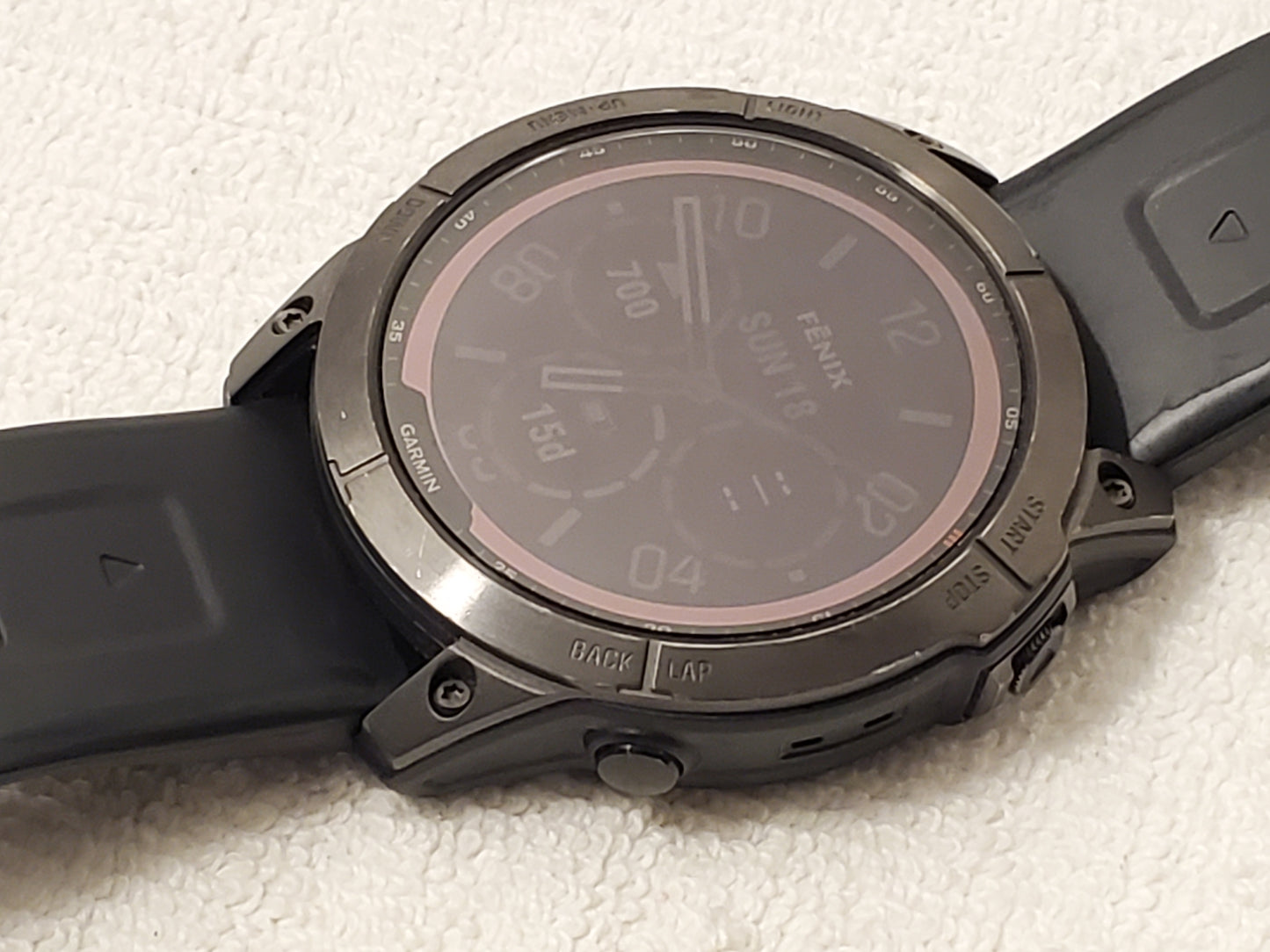 Garmin Fenix 7X Sapphire Solar Titanium Premium Multisport GPS Men's Watch Black