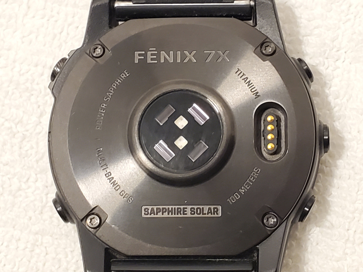 Garmin Fenix 7X Sapphire Solar Titanium Premium Multisport GPS Men's Watch Black