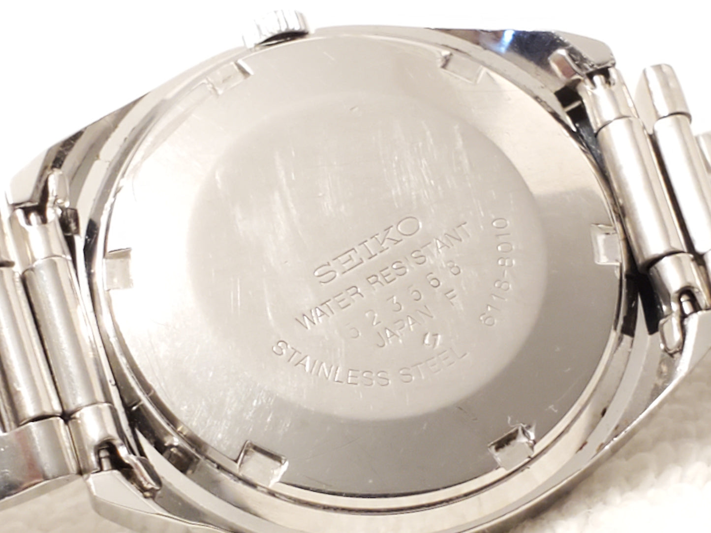 Vintage Seiko Automatic Blue Dial Stainless Steel Date Men's Watch 17 Jewels