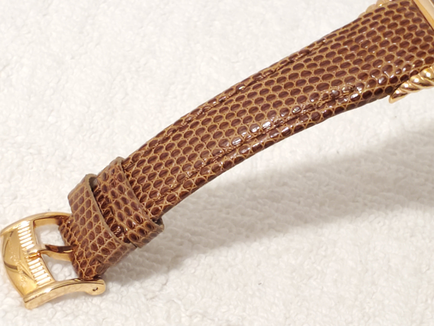 Tommy Bahama Women's Rose Gold Tone Watch Brown MOP Dial Leather 4 Jewels Swiss