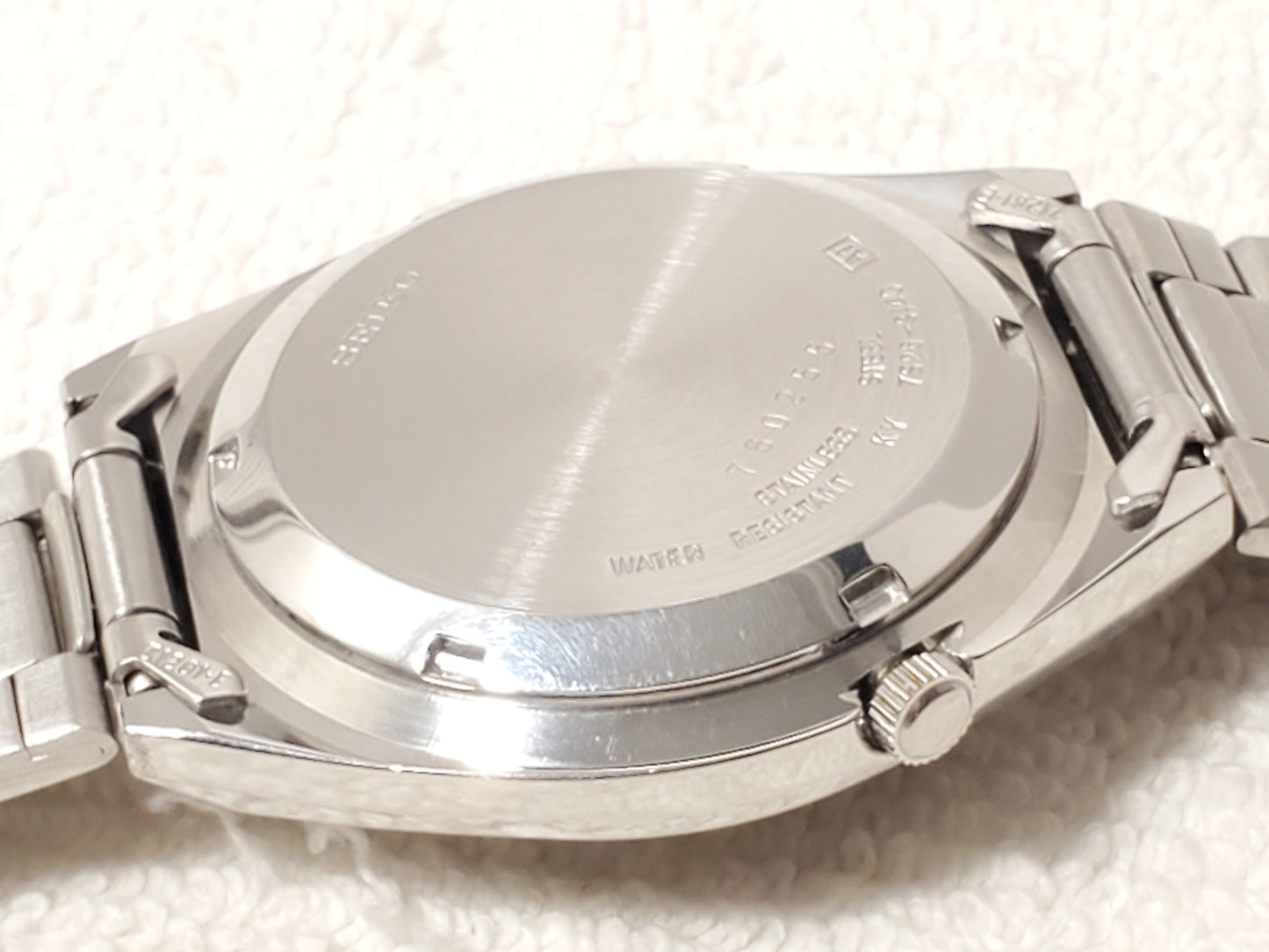 Vintage Seiko 5 Men Day Date Automatic Watch 21 Jewels Stainless Steel Gray Dial