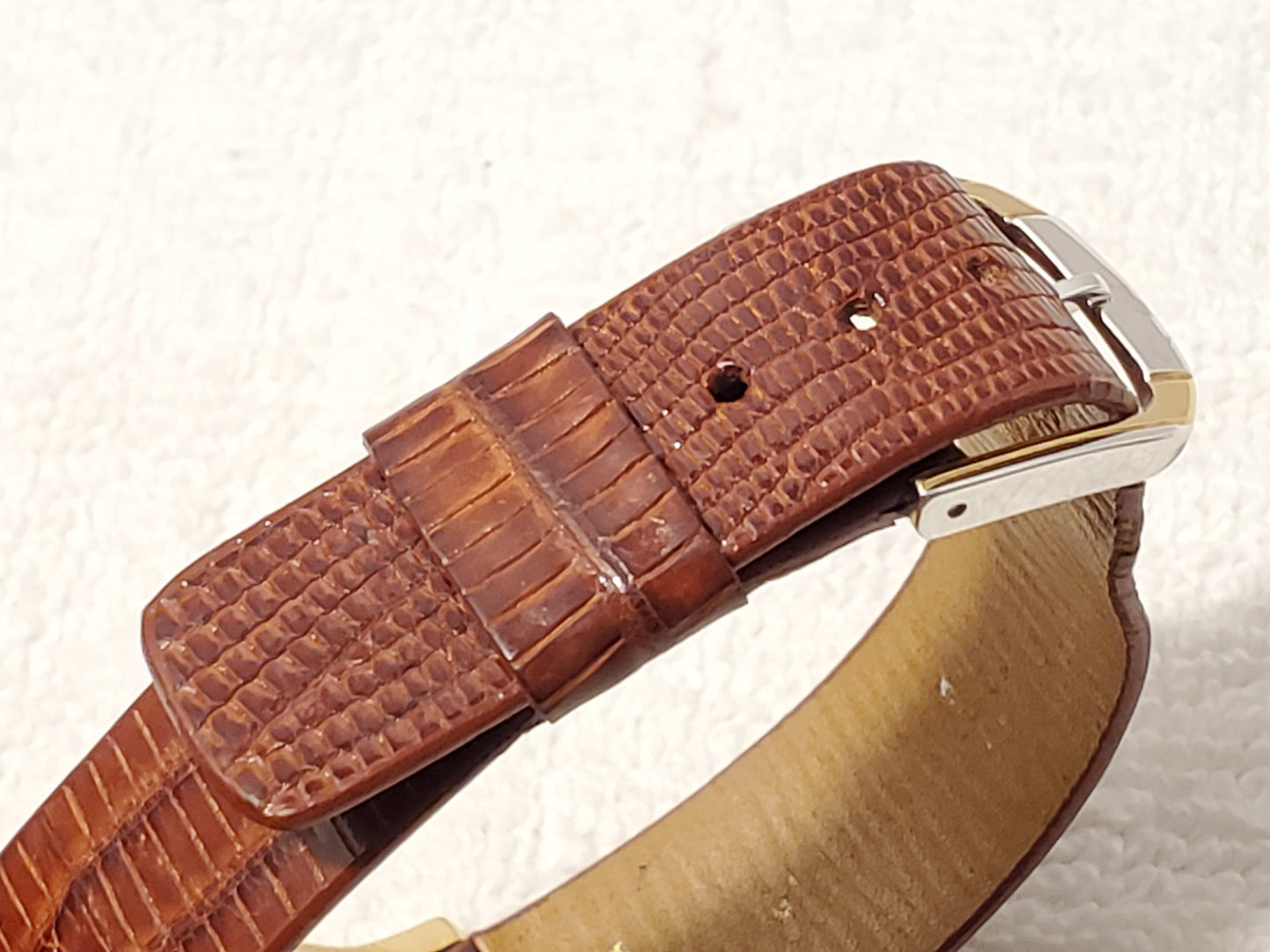 Vintage Seiko Men's Moon Phase Day Date Watch Gold Tone White Dial Three Jewels
