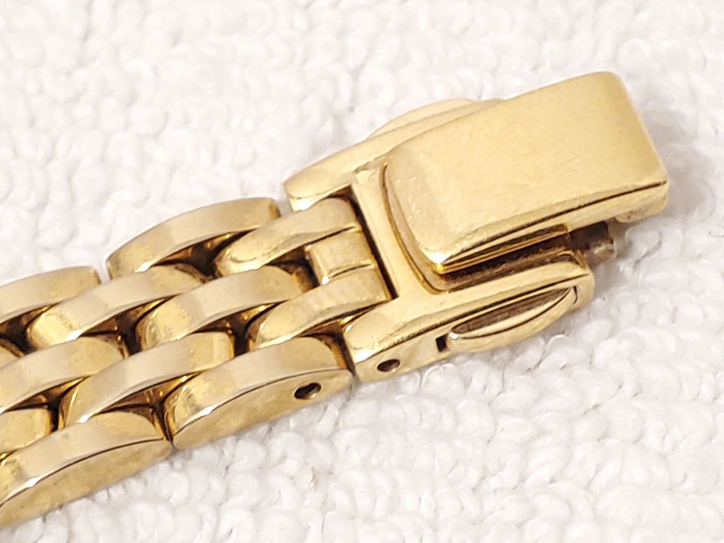 Vintage Citizen Eco Drive Women’s Gold Plated Black Dial Watch Stainless Steel