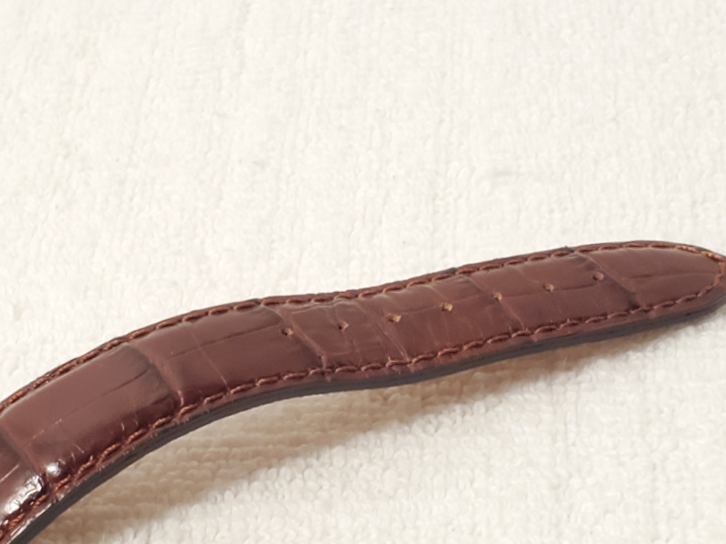 Vintage Citizen Men's Day Date Gold Plated Quartz Watch Brown Leather Strap SS