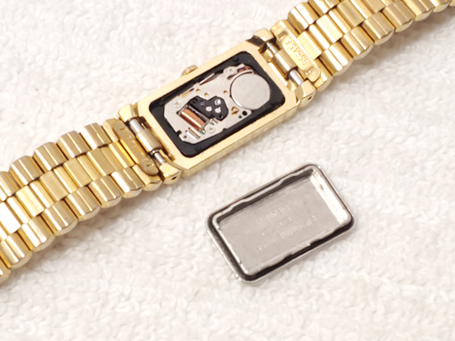 Vintage Seiko Gold Tone Blue Dial Women's Quartz Watch One Jewel Stainless Steel