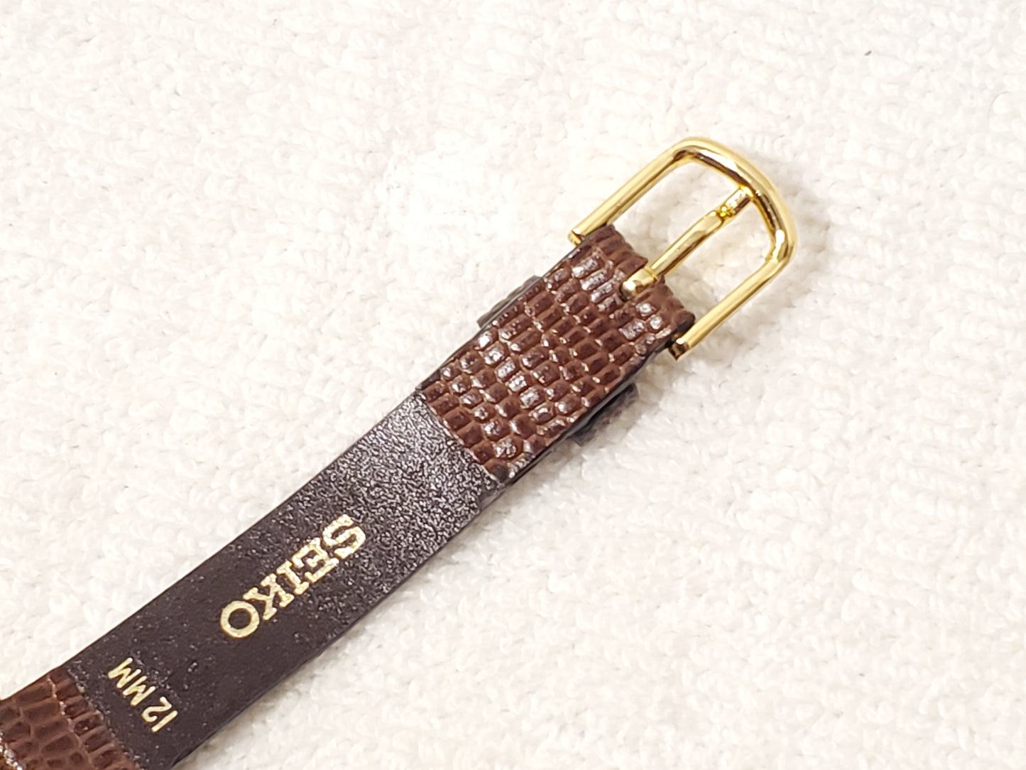 Vintage Seiko Women's Petite Day Date Gold Tone Quartz Watch Stainless Steel