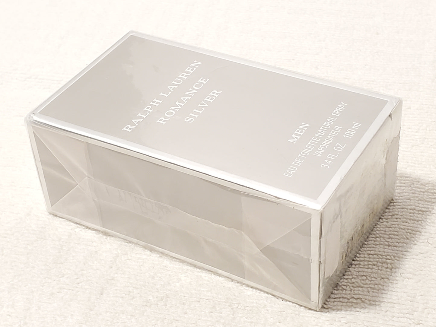 Vintage Ralph Lauren Romance Silver Men's 3.4 oz Bottle Cologne Spray NIB Sealed