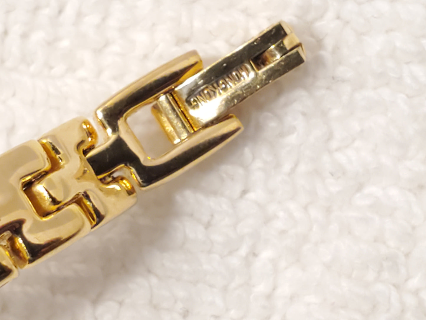 Vintage ESQ by Movado Womens White Dial Gold Plated 5 Jewels Date Watch Bracelet