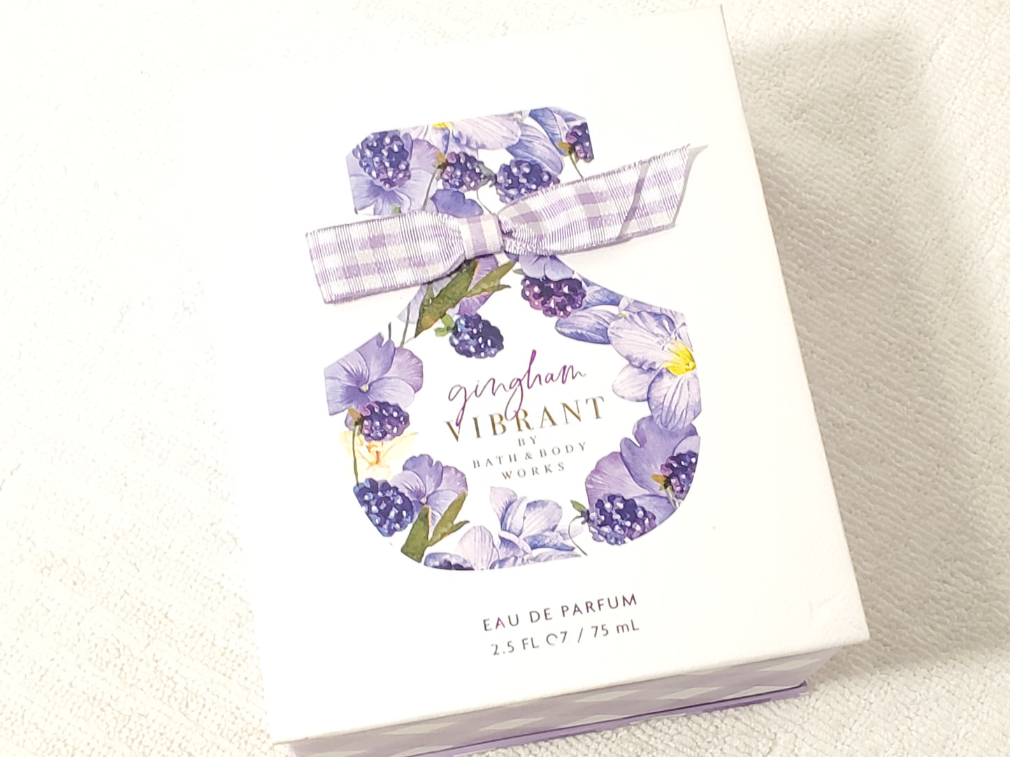 Bath & Body Works Gingham Vibrant Eau De Parfum 2.5 oz Perfume Spray Purple NIB