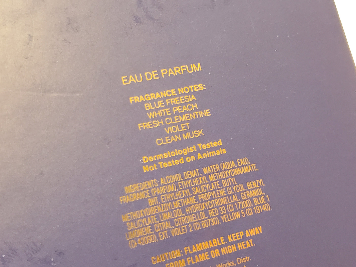 Bath & Body Works Gingham Eau De Parfum 2.5 oz Bottle Perfume Spray Blue NIB