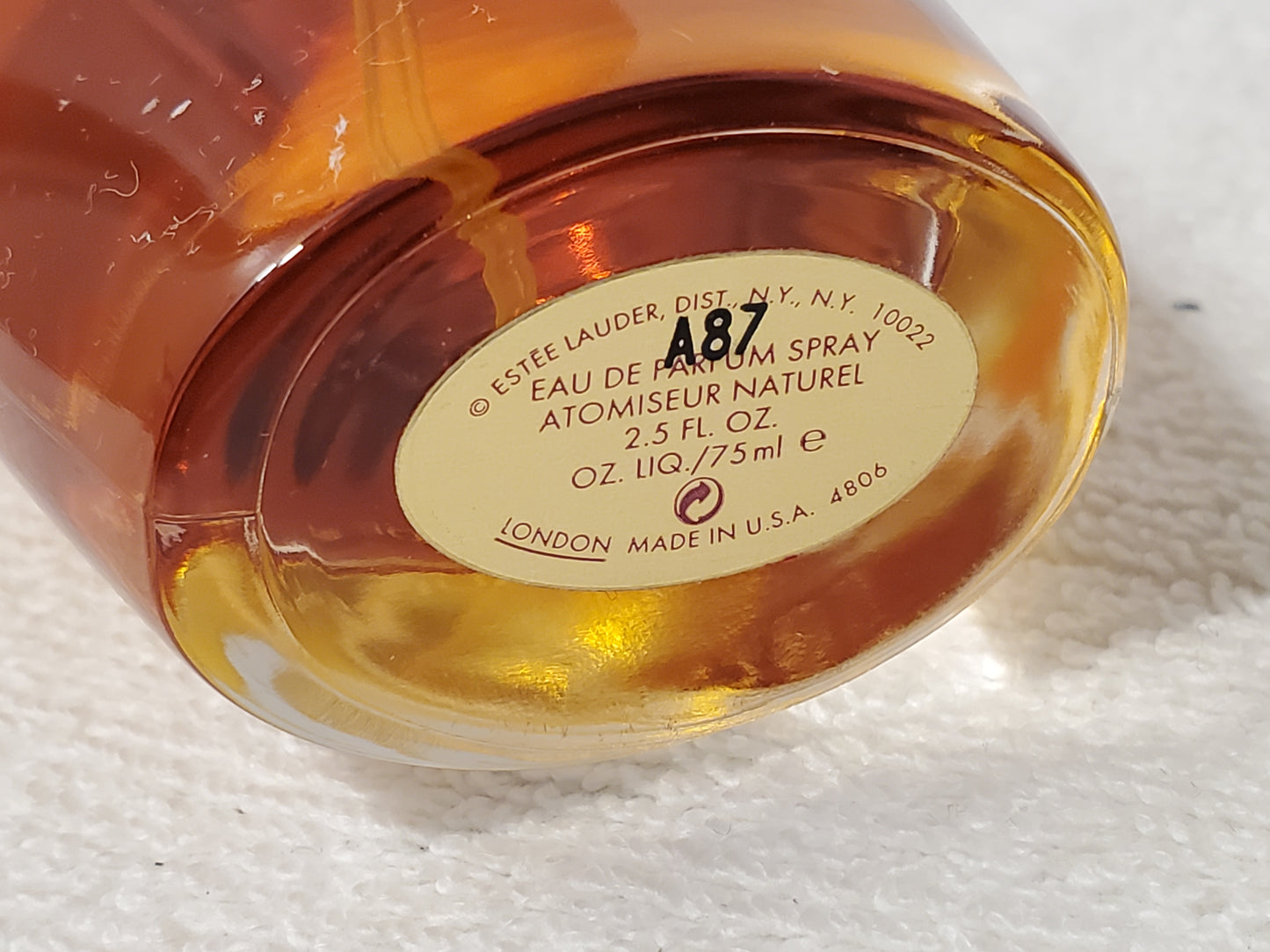 Vintage Beautiful Women's Perfume by Estee Lauder 2.5 oz Spray Bottle Made USA