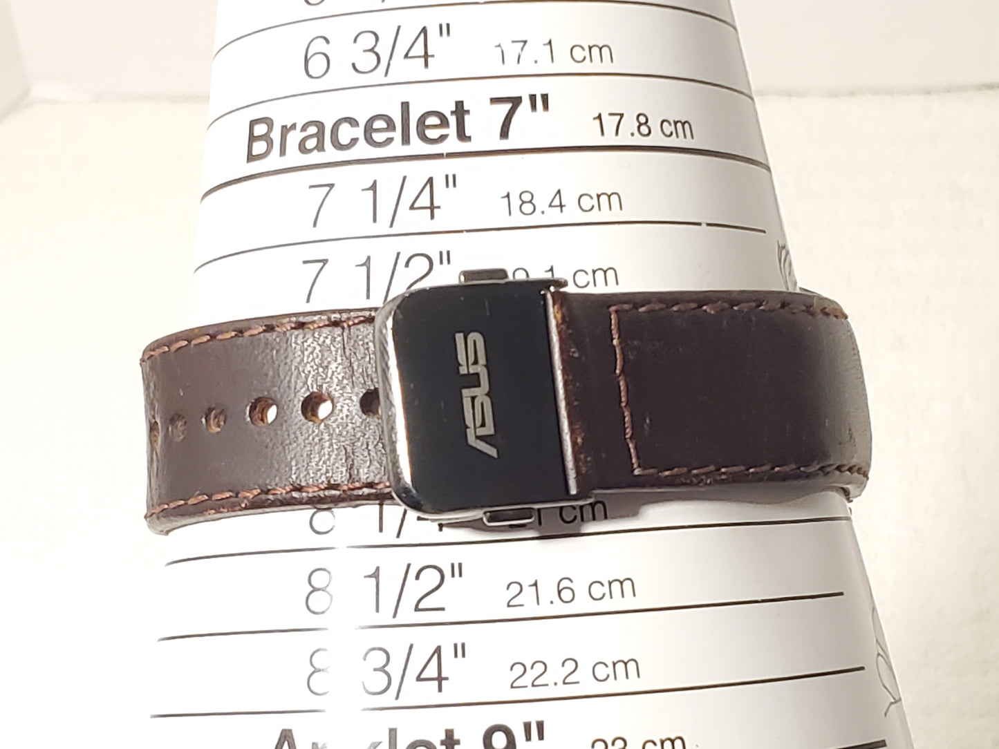 Asus ZenWatch 2 Brown Leather Stainless Steel Bluetooth Wi-Fi Music WI501Q