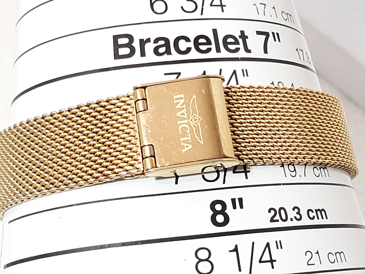 Invicta Angel Gold Tone Women's Quartz Watch Mesh Band Roman Numerals S Steel