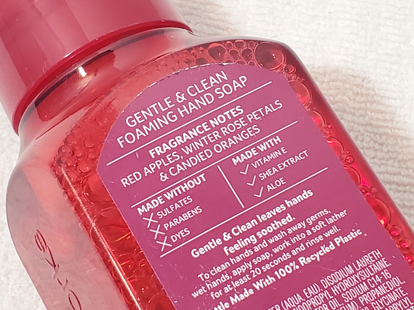 Bath & Body Works Winter Candy Apple Foaming Hand Soap 8.75 fl oz Bottle New