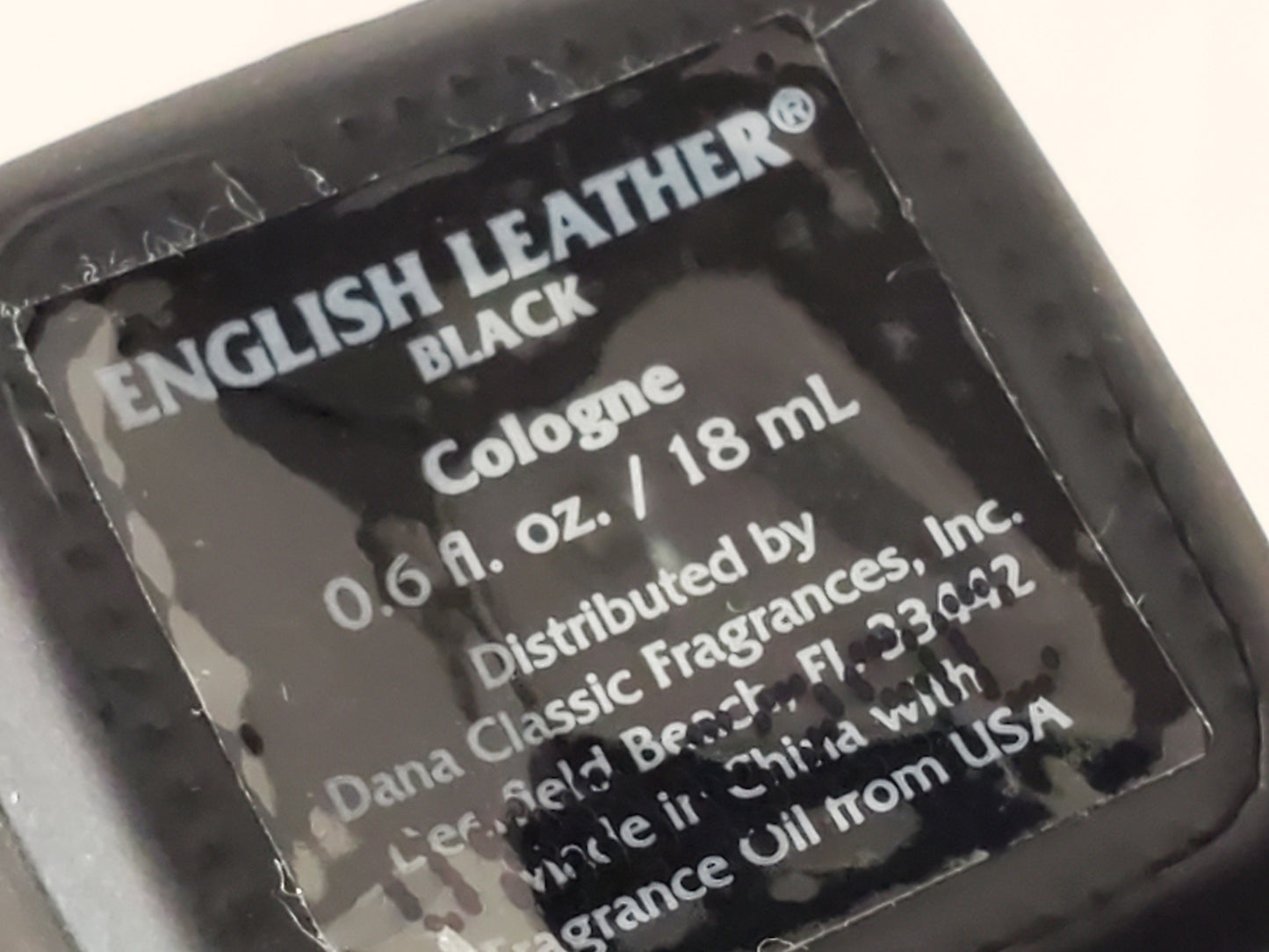English Leather by Dana Mini 0.6 oz / 18ml Splash Men's Cologne Vintage New Full
