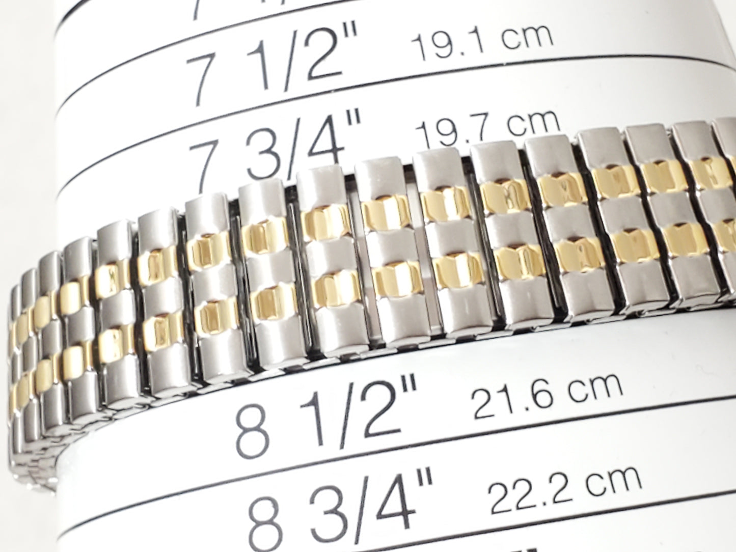 Vintage Citizen Men Quartz Watch Day Date Stretch Band Gold Tone Stainless Steel