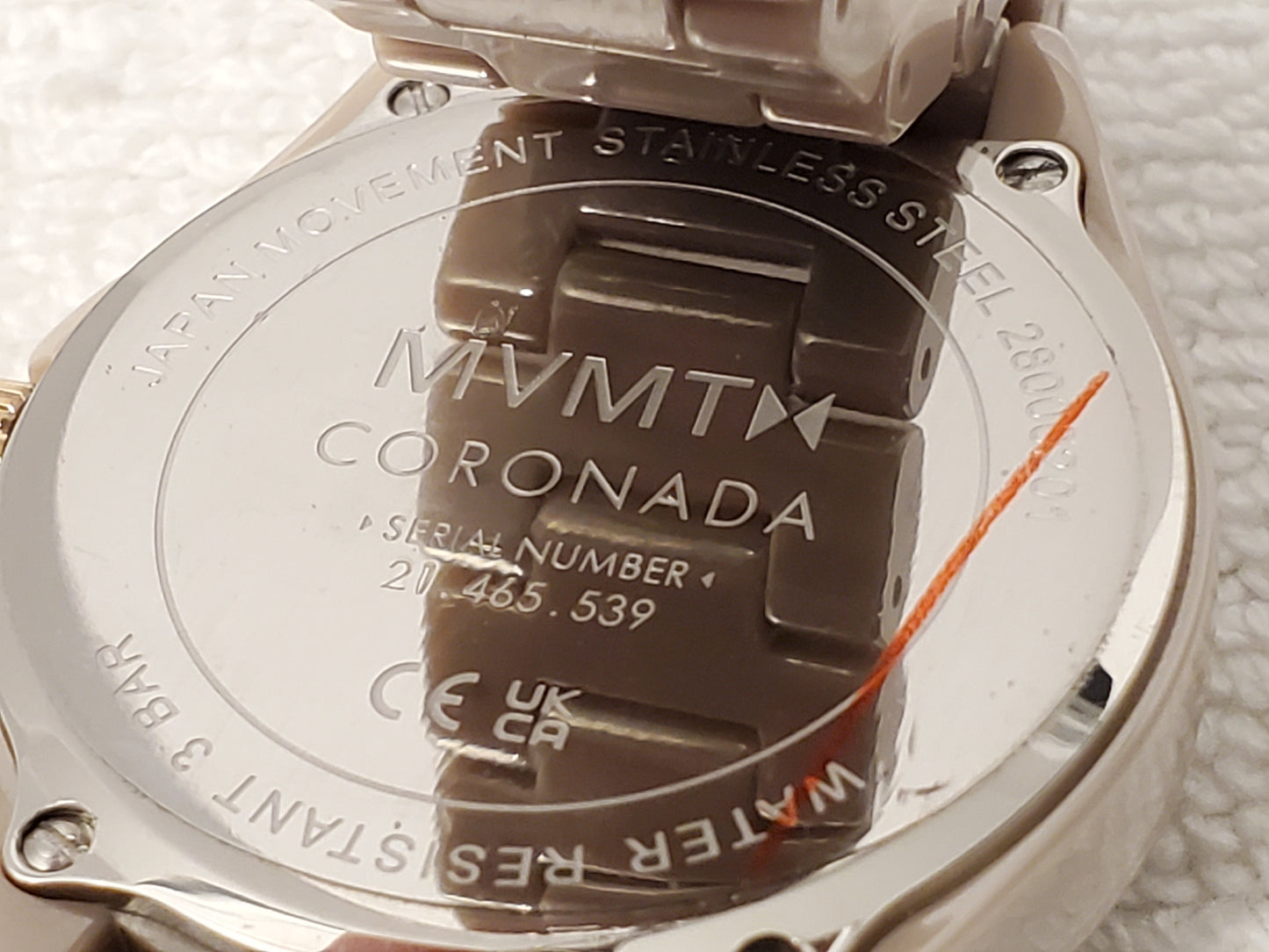 MVMT Coronada Collection Cashmere Women's Ceramic Quartz Watch WR 30 Meters SS