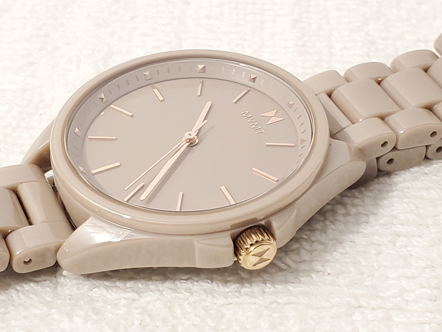 MVMT Coronada Collection Cashmere Women's Ceramic Quartz Watch WR 30 Meters SS