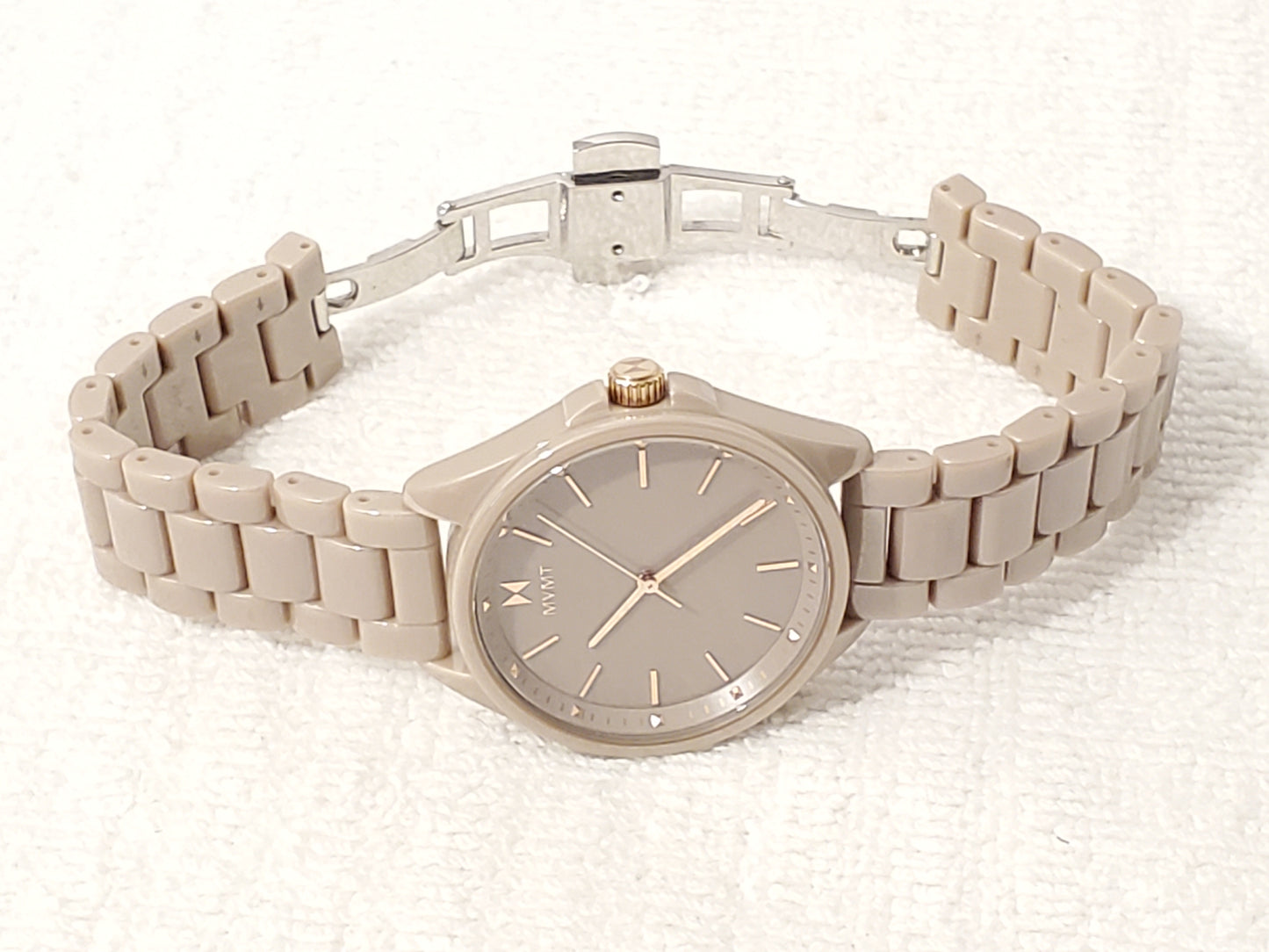 MVMT Coronada Collection Cashmere Women's Ceramic Quartz Watch WR 30 Meters SS