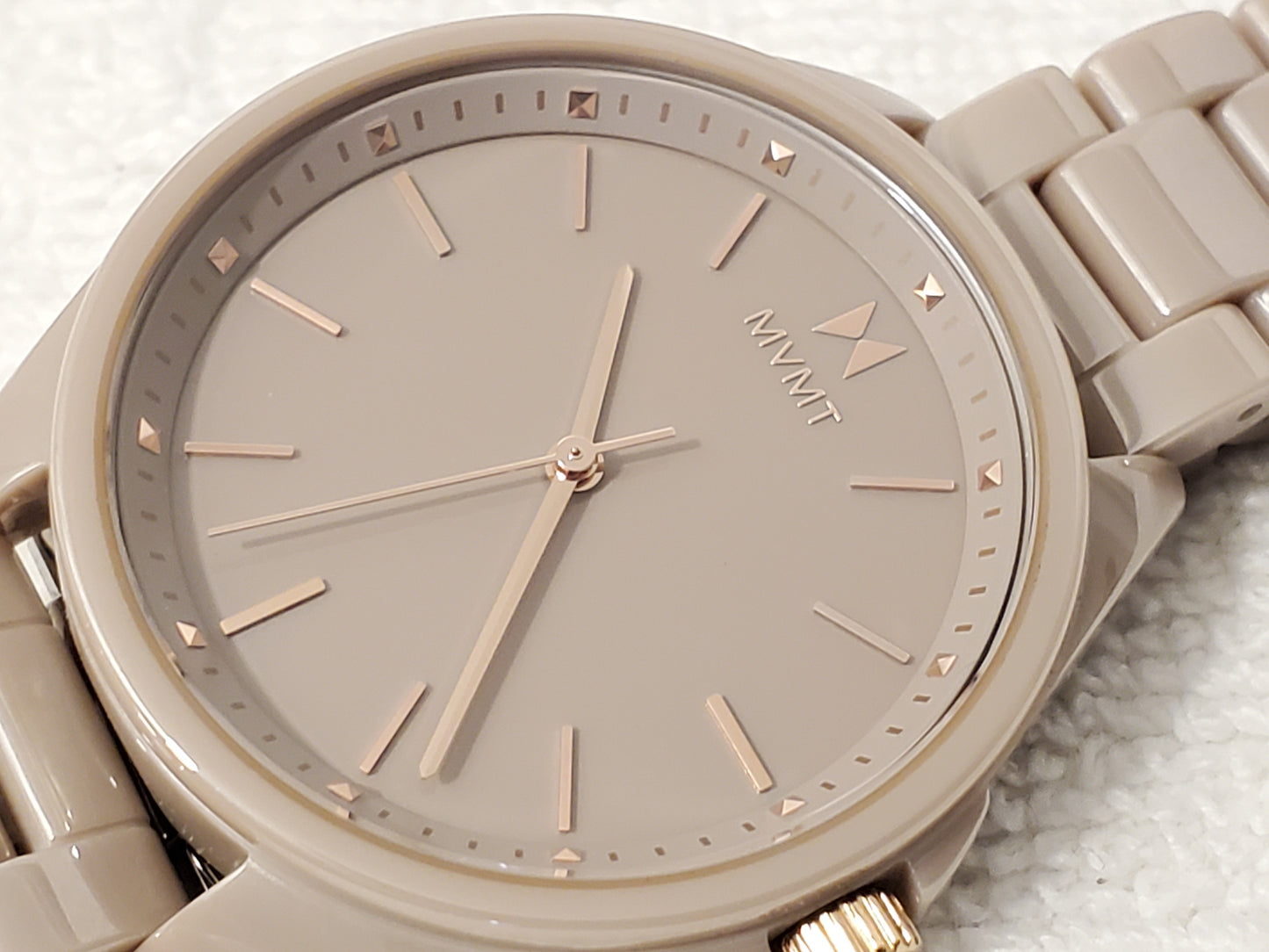 MVMT Coronada Collection Cashmere Women's Ceramic Quartz Watch WR 30 Meters SS