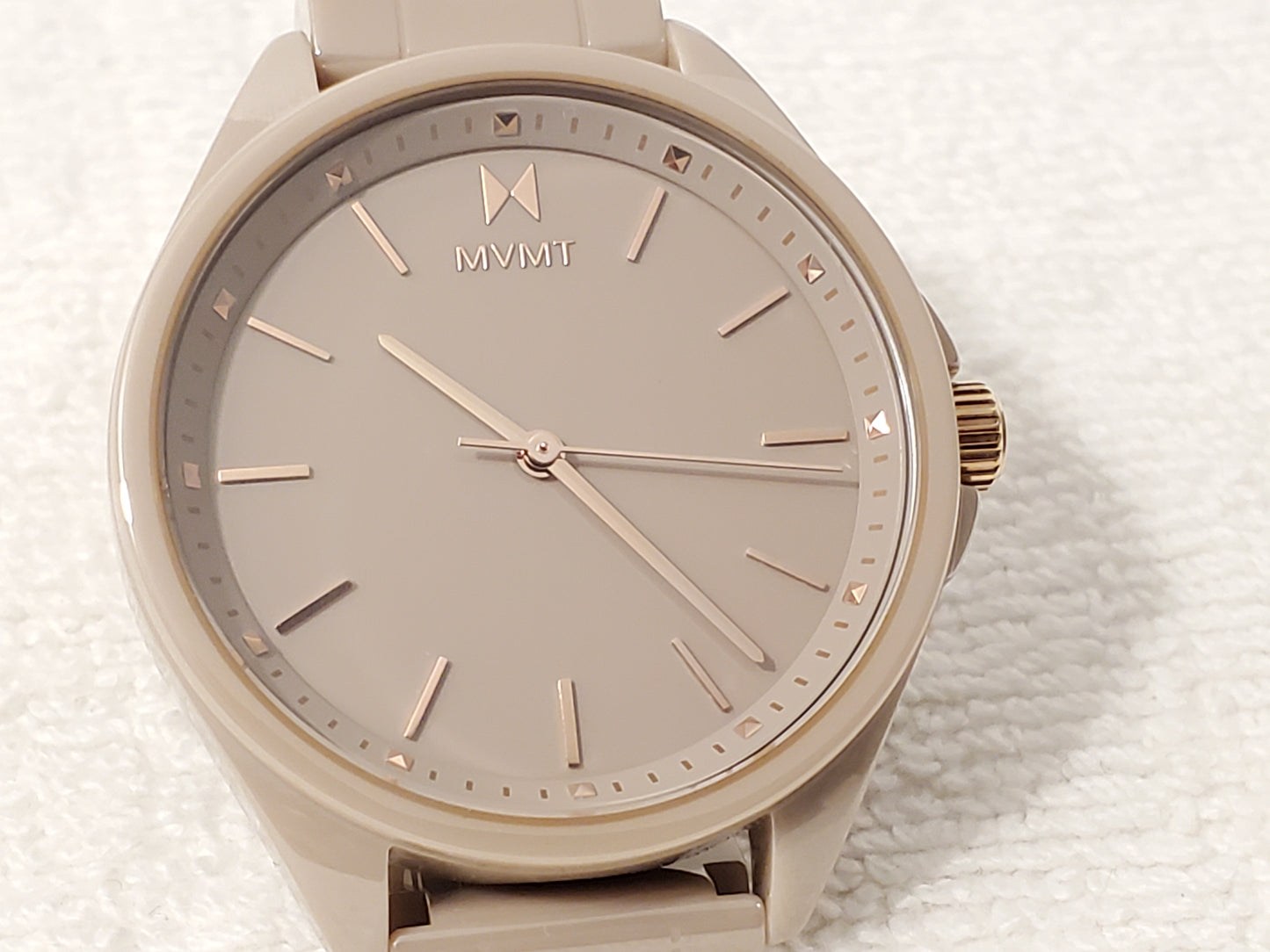 MVMT Coronada Collection Cashmere Women's Ceramic Quartz Watch WR 30 Meters SS