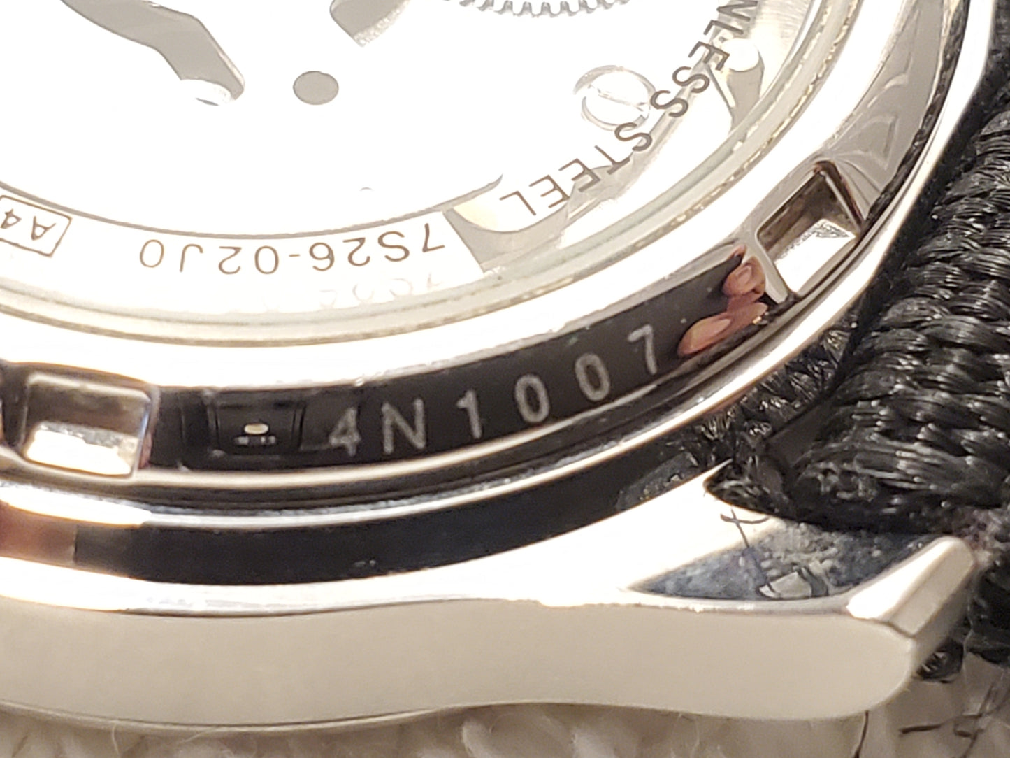 Vintage Seiko 5 Men's Automatic Day Date Watch Stainless Steel Black Twenty One Jewels