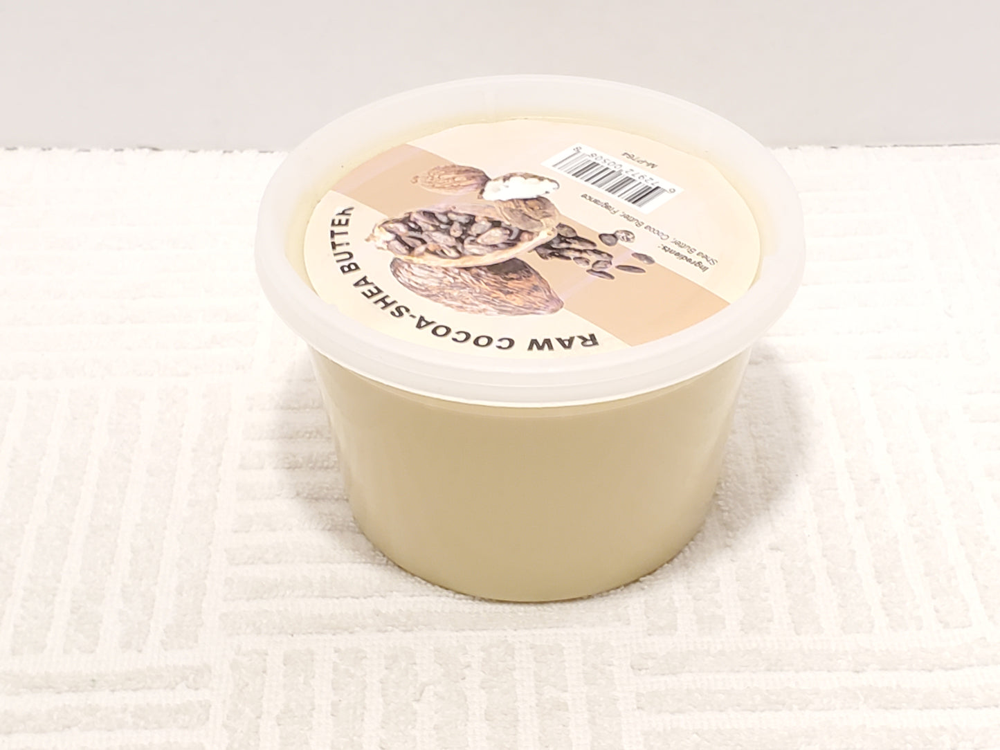 Raw Cocoa Shea Butter Natural Moisturizers Nutrients 1 lb Plastic Container