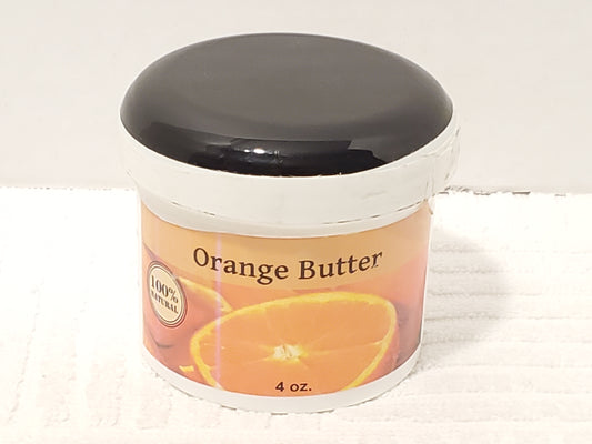Orange Butter 100% Natural 4 oz Plastic Container Moisture Conditioning