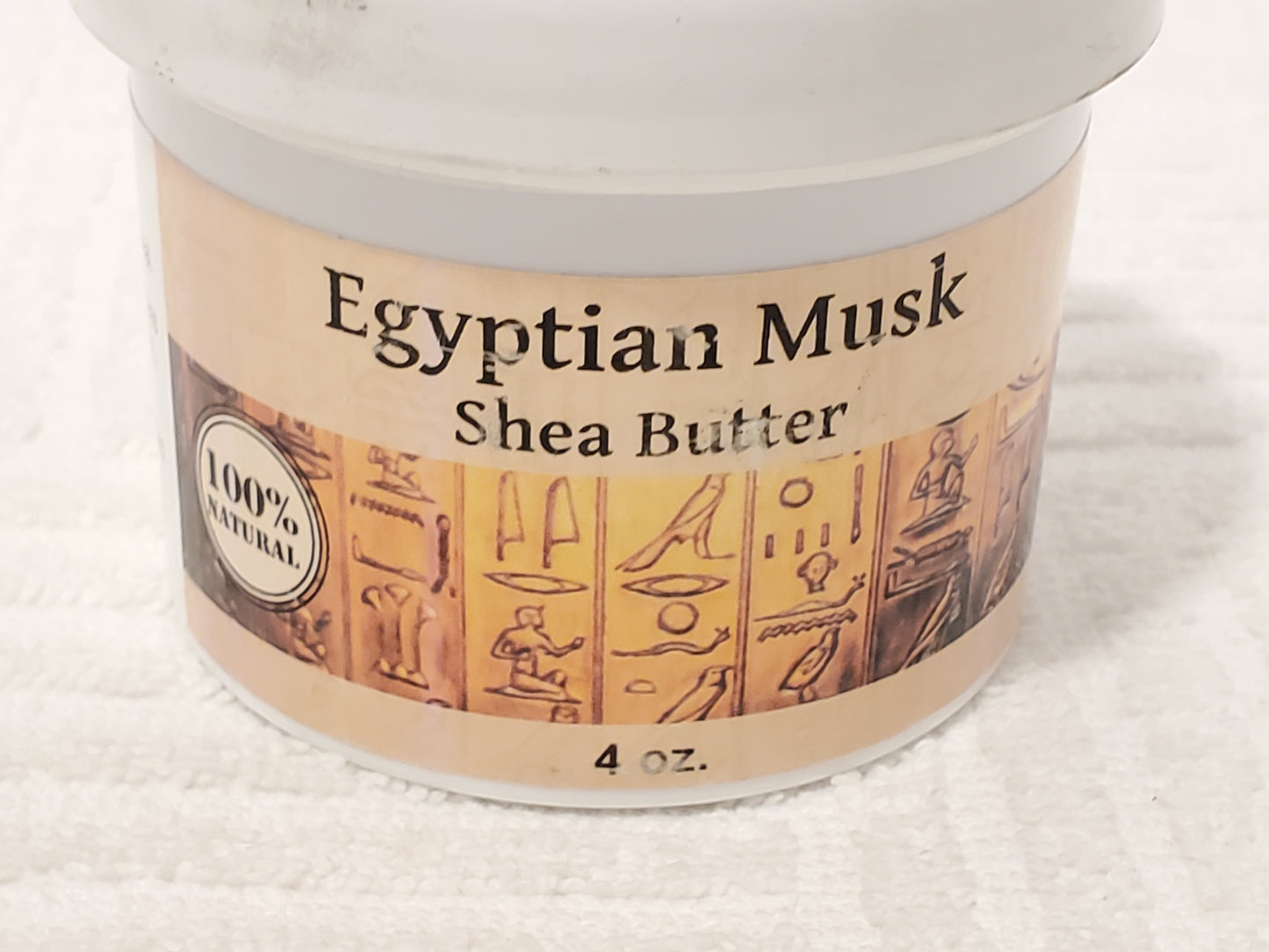 Egyptian Musk Shea Butter 4 oz Plastic Container Skin Nourishing