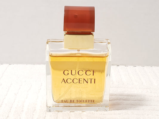 Vintage Gucci Accenti Womens Cologne Perfume Eau De Toilette Spray 1.7 oz Bottle