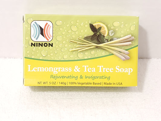 Lemongrass & Tea Tree 5 Ounce Bar Soap by Ninon Vegetable Based