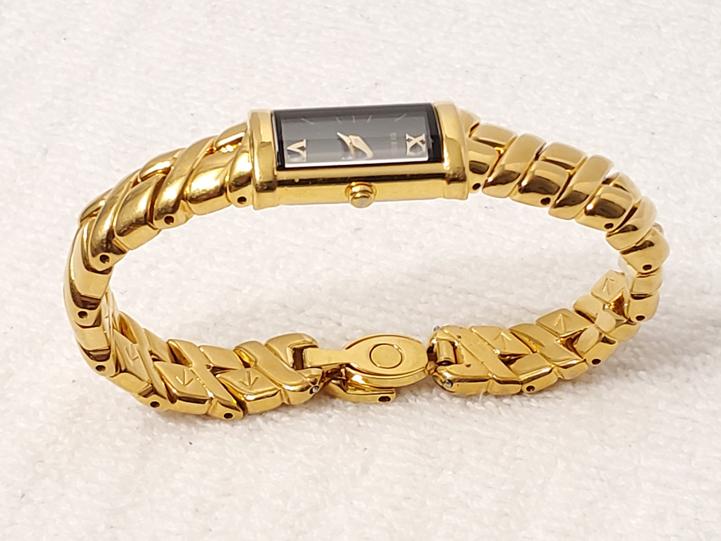 Vintage Seiko Women's Watch Green Dial One Jewel Roman Numerals