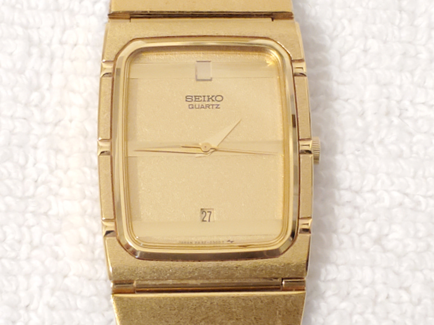 Vintage Seiko Women's Quartz Watch Stainless Steel Base Metal Two Jewels Date