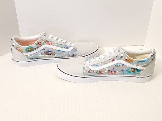 Vans Off The Wall Walt Disney World 50th Anniversary Mens Shoes Size 12 New Gray