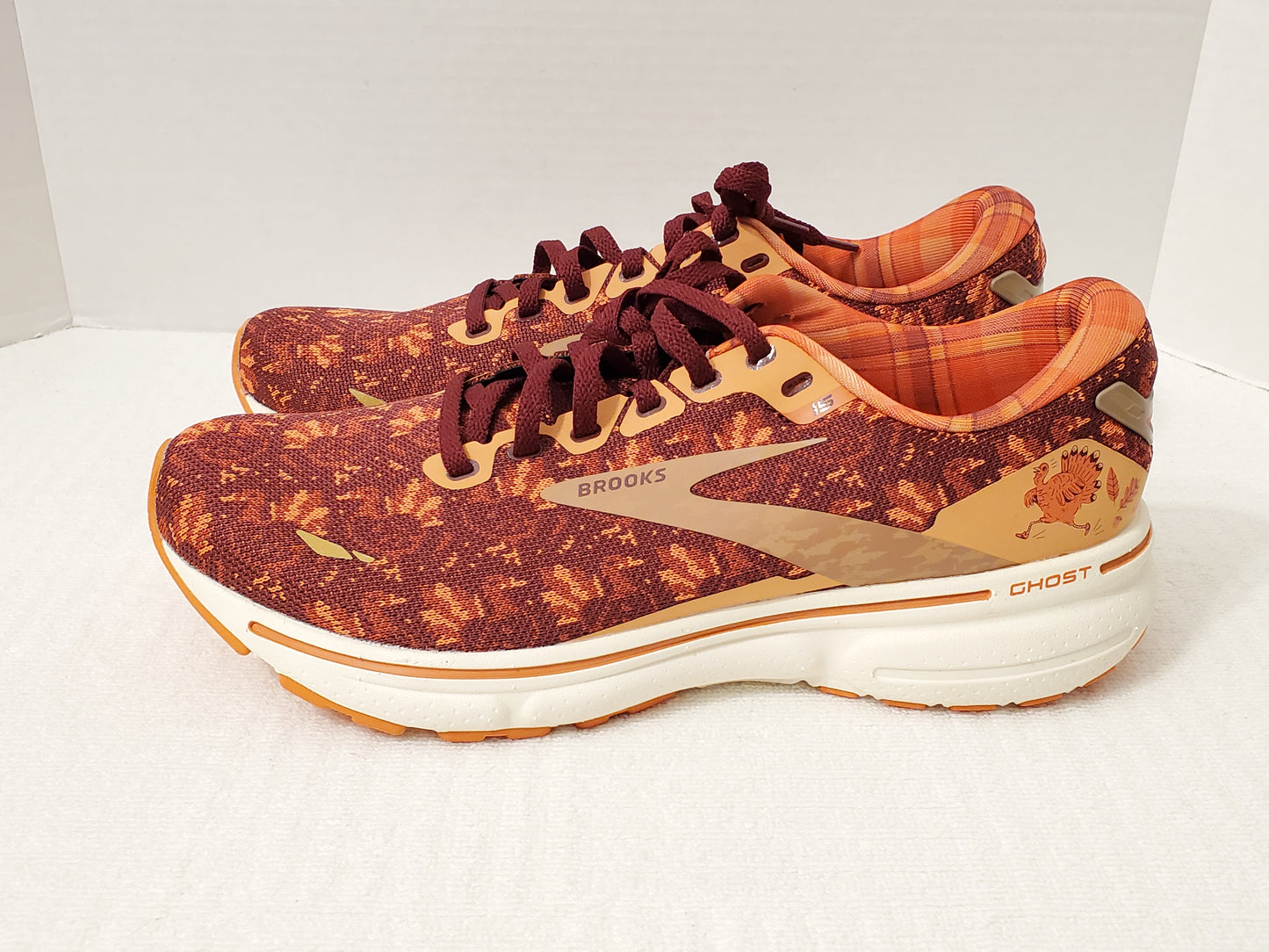 Brooks Ghost 15 Women's Size 9 B Medium Running Shoes Orange Lace Up Sneakers