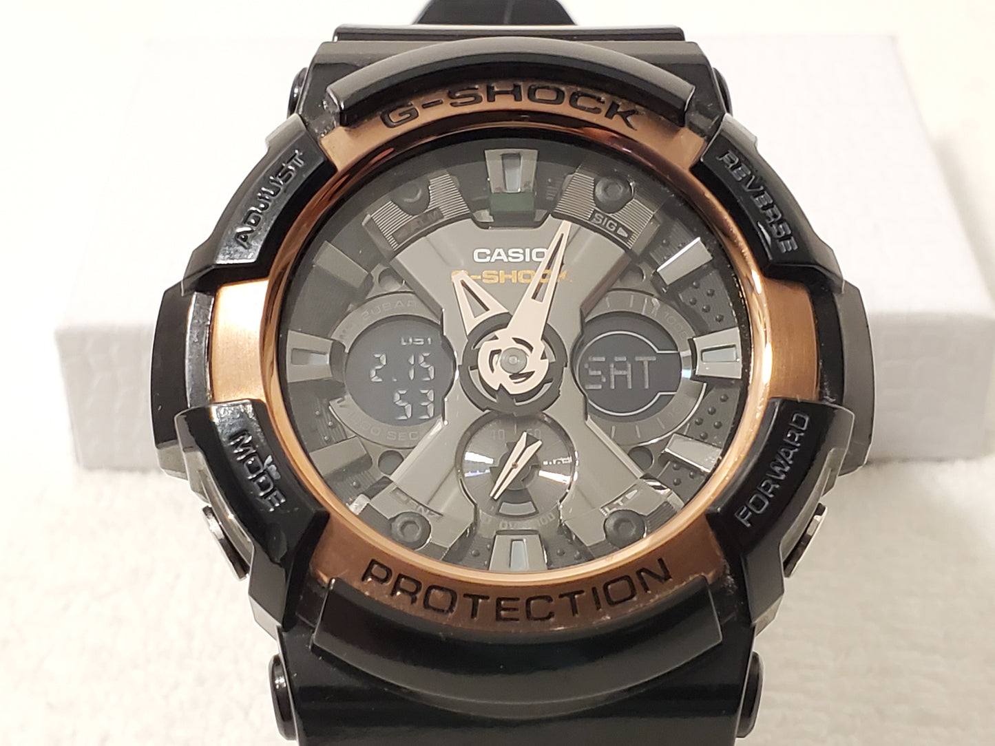 Casio G Shock Protection Analog Digital Men's Watch Alarm Chronograph World Time