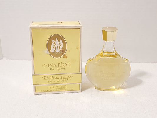 Vintage NINA RICCI L'Air du Temps 3.3 oz Eau De Toilette Splash Perfume Women's