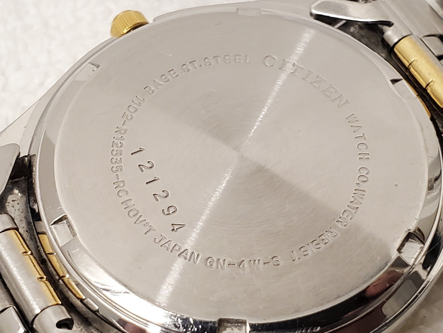 Vintage Citizen Presidental Men's Day Date Watch Gold Tone S Steel Silver Dial