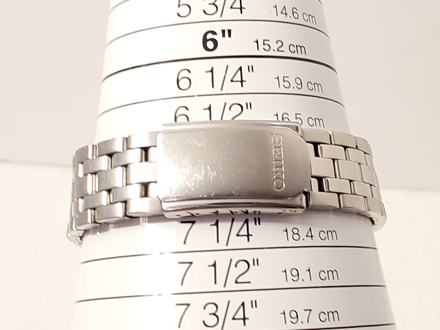 Vintage 1990's Seiko Men's Silver Dial Day Date Quartz Watch Stainless Steel