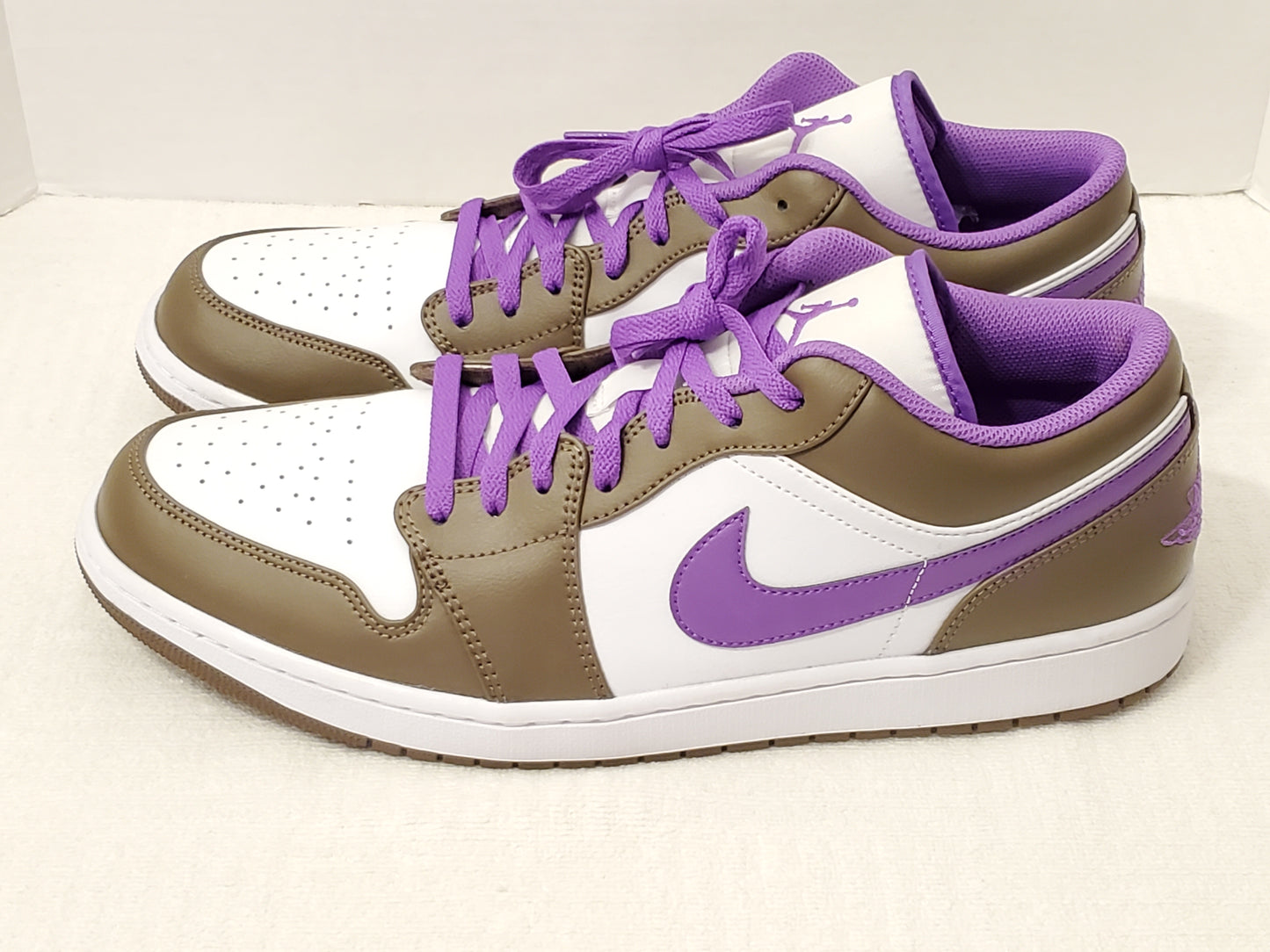 Nike Air Jordan 1 Low Top Palomino Purple Mocha Men’s Size 15 Sneakers