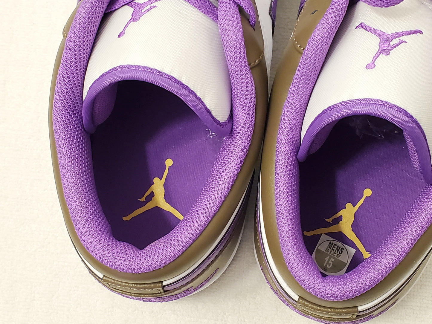 Nike Air Jordan 1 Low Top Palomino Purple Mocha Men’s Size 15 Sneakers