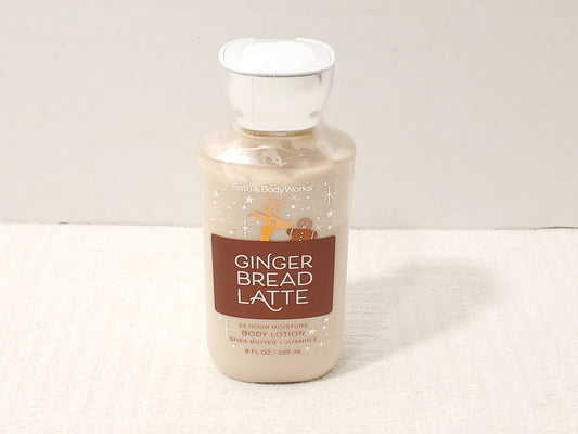 Bath & Body Works GINGERBREAD LATTE Body Lotion 8 oz Bottle Squeeze New Sealed