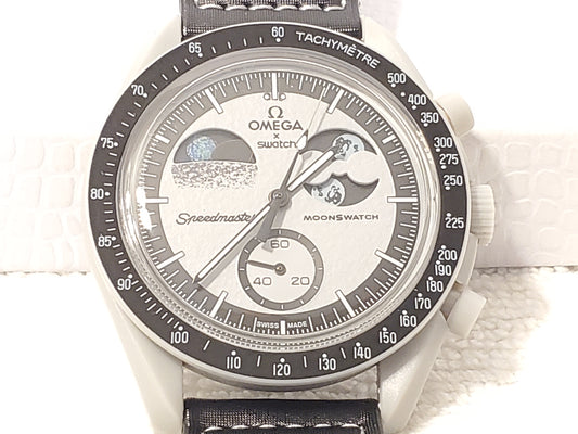 Omega x Swatch Swiss Made Speed Master Men's Moons Watch Chronograph Four Jewels