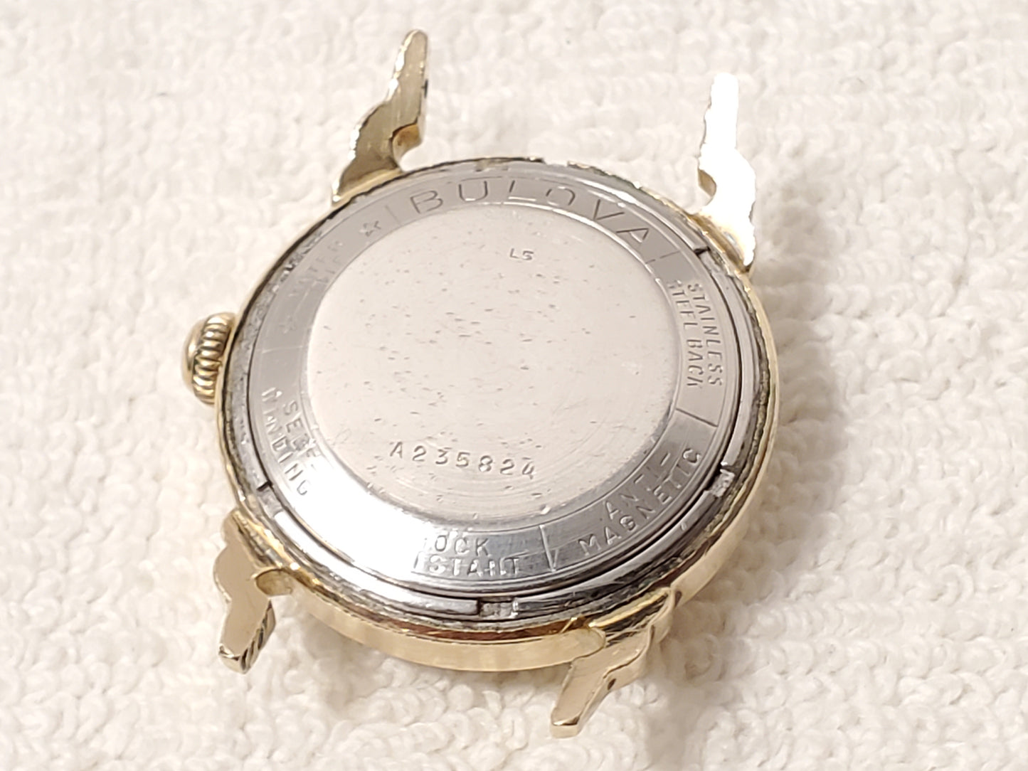 Vintage Bulova Men's Self Winding Six Adjustments Gold Tone Watch 23 Jewels